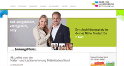 Desktop Screenshot of malerinnung.de