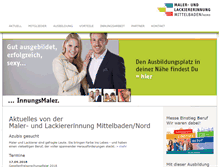Tablet Screenshot of malerinnung.de
